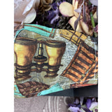 Handsewn Face Cover with Filter Pocket, Bendable Nose Wire, & Adjustable Elastic -  Vintage Traveling Photographer - 5 Sizes