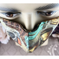 Handsewn Face Cover with Filter Pocket, Bendable Nose Wire, & Adjustable Elastic -  Vintage Traveling Photographer - 5 Sizes