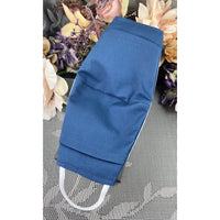 Handsewn Face Cover With Filter Pocket Bendable Nose Wire - United States Navy Themed Ribbon - 5 Sizes