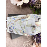 Handsewn Face Cover with Filter Pocket, Bendable Nose Wire, & Adjustable Elastic - Wildlife Birds - 5 Sizes