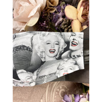 Handsewn Face Cover with Filter Pocket, Bendable Nose Wire, & Adjustable Elastic - Marilyn Monroe - 5 Sizes