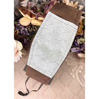 Handsewn Face Cover with Filter Pocket and Bendable Nose Wire - Brown - 5 Sizes