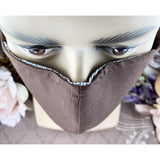 Handsewn Face Cover with Filter Pocket and Bendable Nose Wire - Brown - 5 Sizes