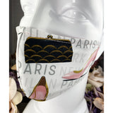 Handsewn Face Cover with Filter Pocket and Bendable Nose Wire - Paris & Fashion - 5 Sizes