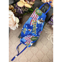 Handsewn Face Cover with Filter Pocket, Bendable Nose Wire, & Adjustable Elastic - U.S. Army Themed Fabric  - 5 Sizes