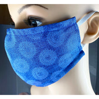 Handsewn Face Cover with Filter Pocket & Bendable Nose Wire - Deco Nature - 5 Sizes