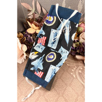 Handsewn Face Cover with Filter Pocket and Bendable Nose Wire - U.S. Air Force Themed Fabric - 5 Sizes