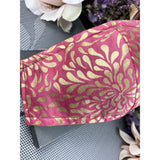 Handsewn Face Cover with Filter Pocket, Bendable Nose Wire, and Adjustable Elastic - Rosa Golden Splash - 4 Sizes