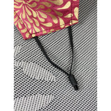 Handsewn Face Cover with Filter Pocket, Bendable Nose Wire, and Adjustable Elastic - Rosa Golden Splash - 4 Sizes