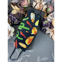 Handsewn Face Cover with Filter Pocket & Bendable Nose Wire - Cactus, Tacos, Red Hot Chili Pepper, Enchilada, Sombrero - 5 Sizes