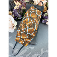 Handsewn Face Cover with Filter Pocket & Bendable Nose Wire - Football - 5 Sizes