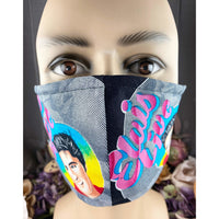 Handsewn Face Cover with Filter Pocket and Bendable Nose Wire - King of Rock n’ Roll - 4 Sizes