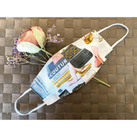 Handsewn Face Cover with Filter Pocket & Bendable Nose Wire - High Heel Couture Fashion - 5 Sizes