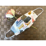 Handsewn Face Cover with Filter Pocket & Bendable Nose Wire - High Heel Couture Fashion - 5 Sizes