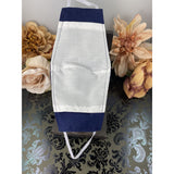 Handsewn Face Cover with Filter Pocket and Bendable Nose Wire - Solid Navy - 5 Sizes