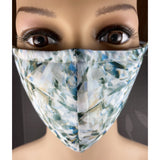 Handsewn Face Cover with Filter Pocket, Bendable Nose Wire, and Adjustable Elastic - Diamonds - 5 Sizes