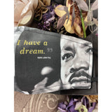 Handsewn Face Cover with Filter Pocket, Bendable Nose Wire, & Adjustable Elastic - Inspiration - Martin Luther King - Design II - 5 Sizes