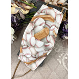 Handsewn Face Cover with Filter Pocket, Bendable Nose Wire, Adjustable Elastic, & Pre-Washed - Baseball - 5 Sizes