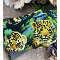 Handsewn Face Cover with Filter Pocket, Bendable Nose Wire, Adjustable Elastic, & Pre-Washed - Jungle Animals - 5 Sizes