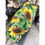 Handsewn Face Cover with Filter Pocket, Bendable Nose Wire, Adjustable Elastic, & Pre-Washed - Sunflowers and Birds - 5 Sizes