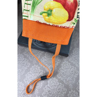 Handsewn Face Cover with Filter Pocket, Bendable Nose Wire, Adjustable Elastic, & Pre-Washed - Fresh Veggies - 5 Sizes