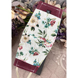 Handsewn Face Cover, Filter Pocket, Bendable Nose Wire, & Pre-Washed - Maroon Floral - 5 Sizes