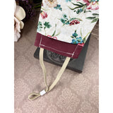 Handsewn Face Cover, Filter Pocket, Bendable Nose Wire, & Pre-Washed - Maroon Floral - 5 Sizes