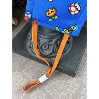 Handsewn Face Cover with Filter Pocket and Bendable Nose Wire - Super Mario World  - 5 Sizes