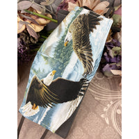 Handsewn Face Cover with Filter Pocket, Bendable Nose Wire, Adjustable Elastic, & Pre-Washed - Flying Eagles - 5 Sizes