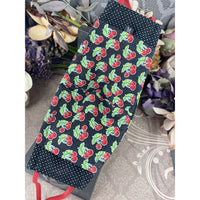 Handsewn Face Cover, Filter Pocket, Bendable Nose Wire, & Pre-Washed - Cherries - 5 Sizes