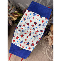 Handsewn and Machine-Embroidered Face Cover with Filter Pocket, Bendable Nose Wire, & Adjustable - USAF Veteran Personalized - 5 Sizes
