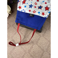 Handsewn and Machine-Embroidered Face Cover with Filter Pocket, Bendable Nose Wire, & Adjustable - USAF Veteran Personalized - 5 Sizes