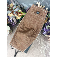 Handsewn and Machine-Embroidered Face Cover with Filter Pocket, Bendable Nose Wire, & Adjustable - Western Boots and Sunflowers - 5 Sizes