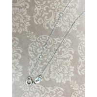 Natural Diamond .925 Sterling Silver Infinity Heart Necklace