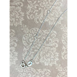 Natural Diamond .925 Sterling Silver Infinity Heart Necklace