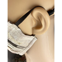 Handsewn and Machine-Embroidered Face Mask with Filter Pocket, Bendable Nose Wire, & Adjustable - Be Kind  - 5 Sizes