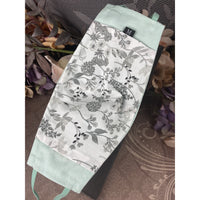 Handsewn and Machine-Embroidered Face Mask with Filter Pocket, Bendable Nose Wire, & Adjustable - Golden Queen Bee - 5 Sizes