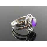 Amethyst Sterling Silver Ring – Size 8.5