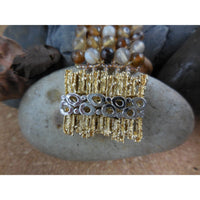 Handwoven Agate 5-Row Bracelet