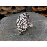 Eudalyte Sterling Silver Ring - Size 6.5