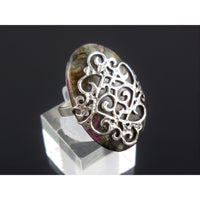 Eudalyte Sterling Silver Ring - Size 6.5