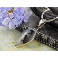 Montana Agate & Smoky Topaz Pendant/Necklace