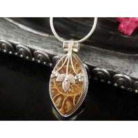 Ammonite Sterling Silver Pendant/Necklace