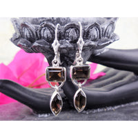 Smoky Topaz Sterling Silver Earrings