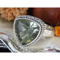 Alexandrite (Lab) Sterling Silver Ring - Size 8.5