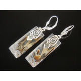 Tube Agate Sterling Silver Earrings