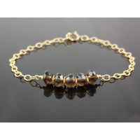 Gold-Filled Smoky Quartz Bracelet