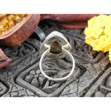 Lace Agate Sterling Silver Ring - Size 8