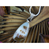 Dendritic Agate & Smoky Topaz Pendant/Necklace