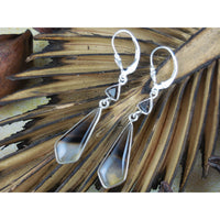 Montana Agate & Smoky Topaz Sterling Silver Earrings